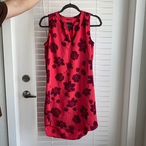 Ann Taylor Pink and Purple Floral Dress
